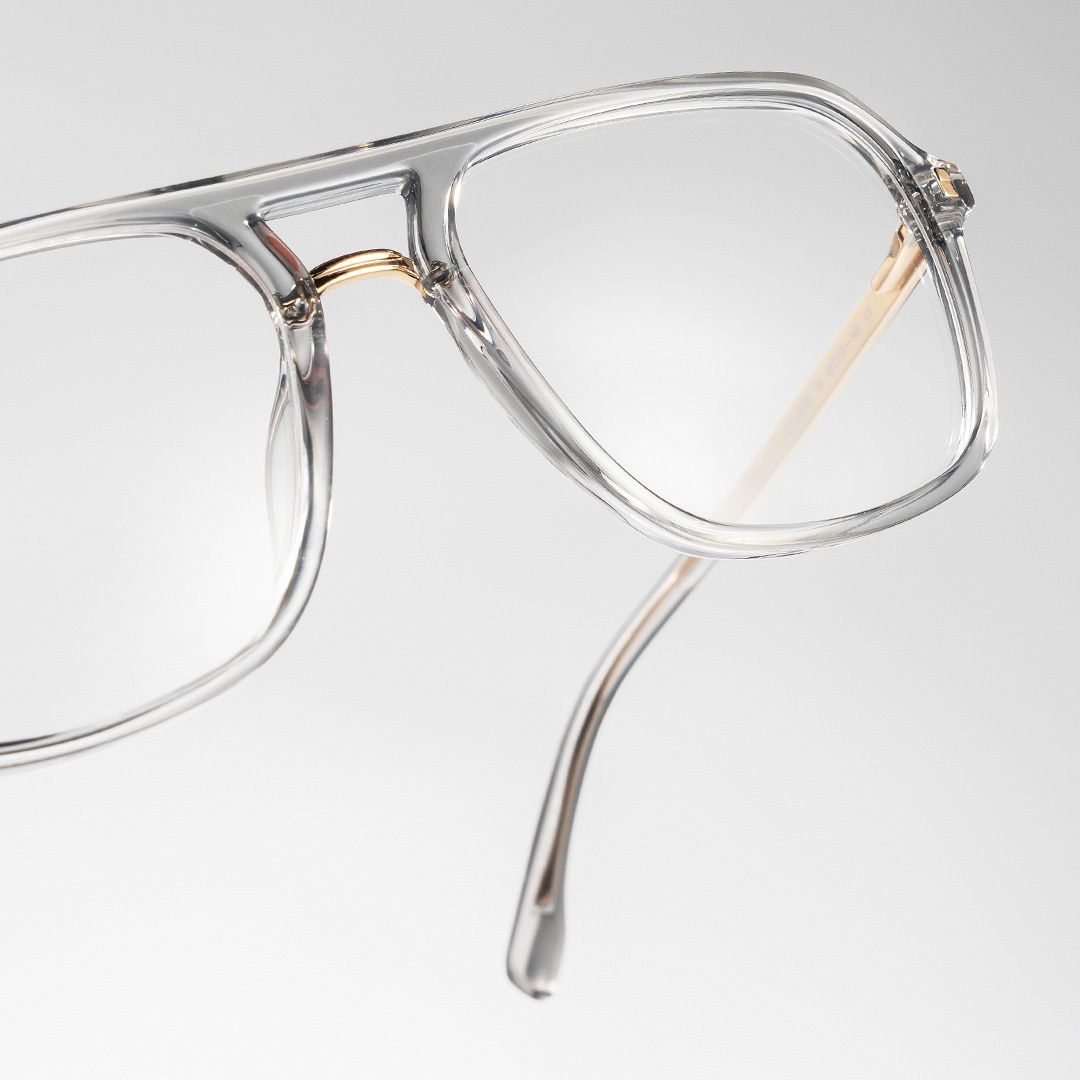 Aviator Kilworth Gray Glasses deals -Zeelool Glasses0