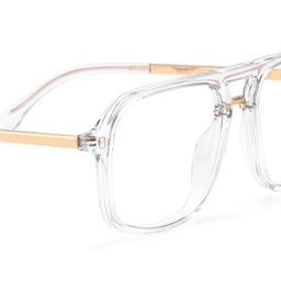 Kilworth Clear Aviator Glasses5