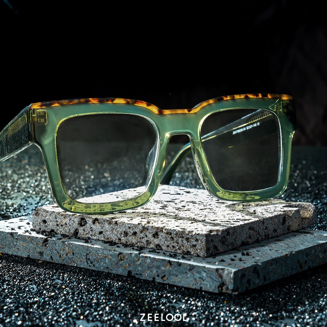 Vorse Square Green Color Frame Glasses for Men | ZEELOOL UK4
