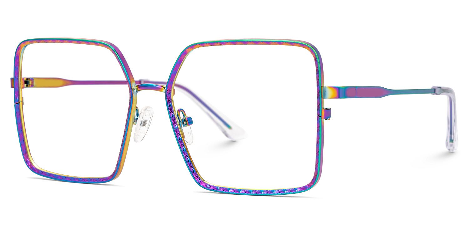 Square Toure Iridescent Frames Designer Glasses1