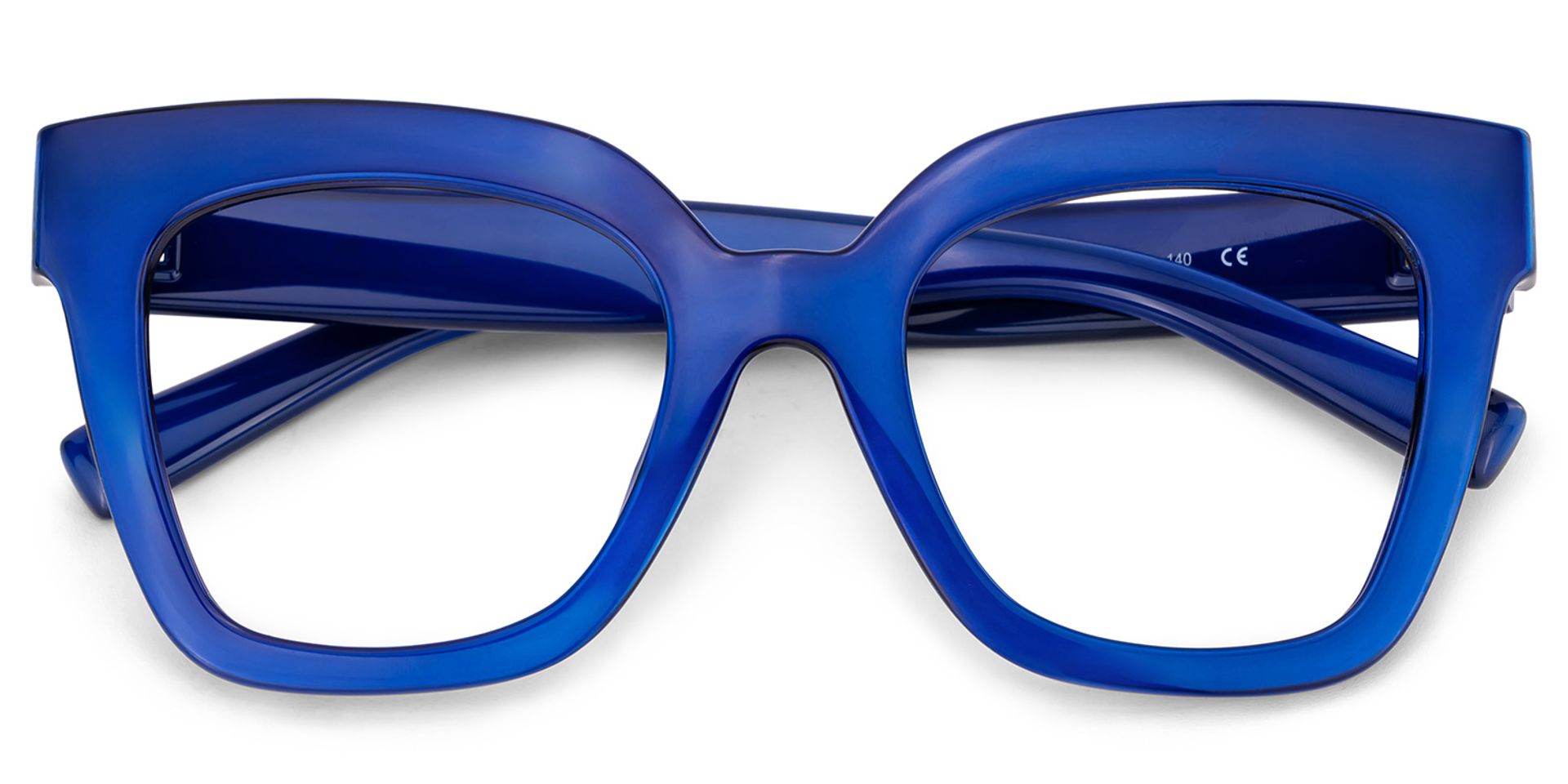 Malcolm Large Square Nerdy Glasses with Blue Color2