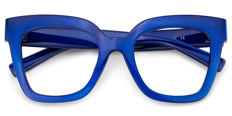 Malcolm Square Blue Glasses