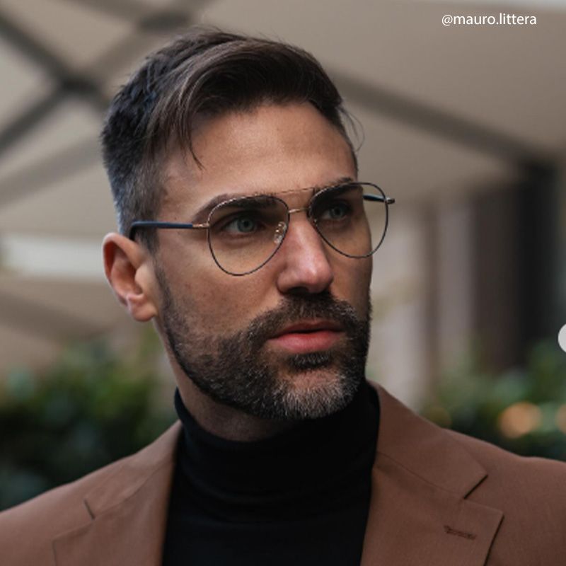 Paige Aviator Black-Gold Glasses | ZEELOOL UK7