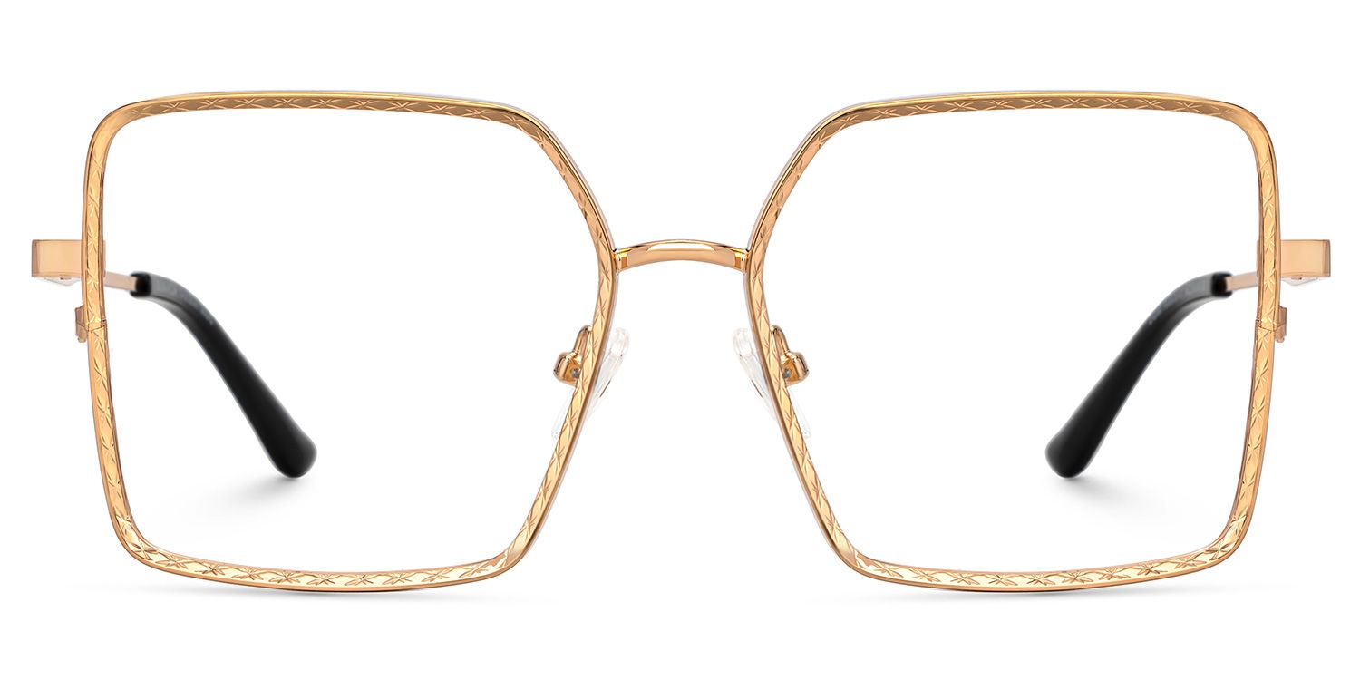Square Toure Gold Frames Designer Glasses2