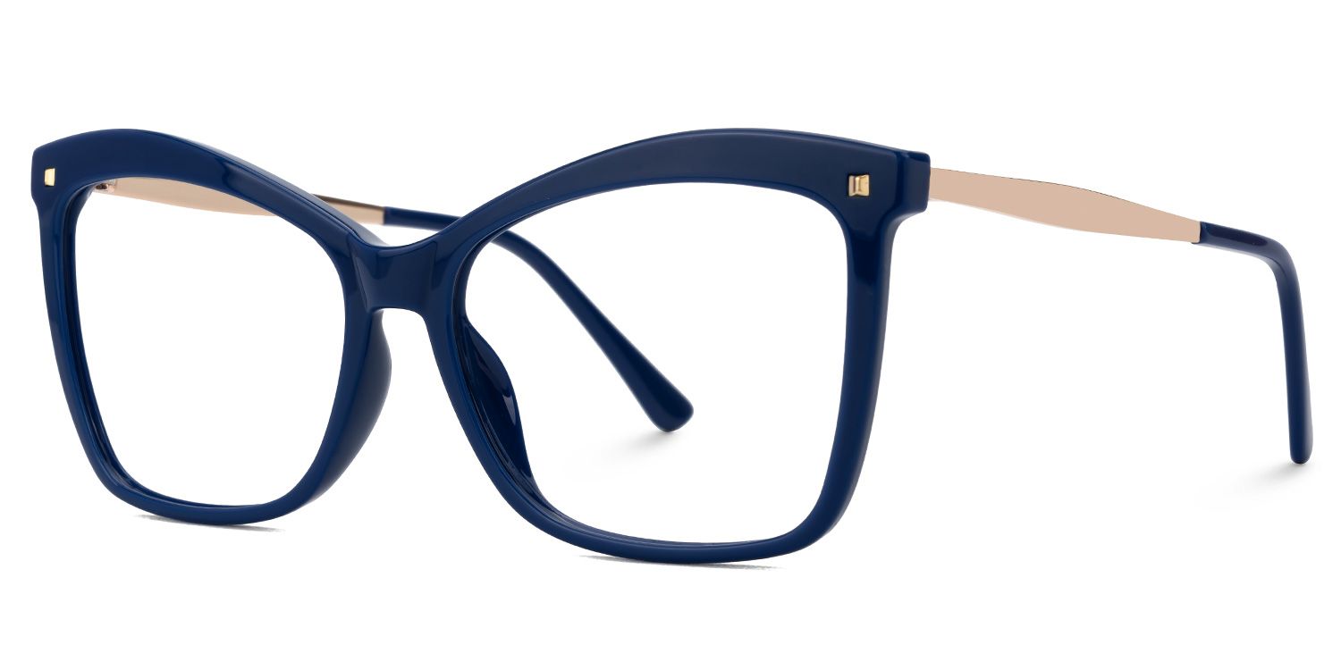 Isaebella Butterfly Blue Frame Glasses | Zeelool Optical1