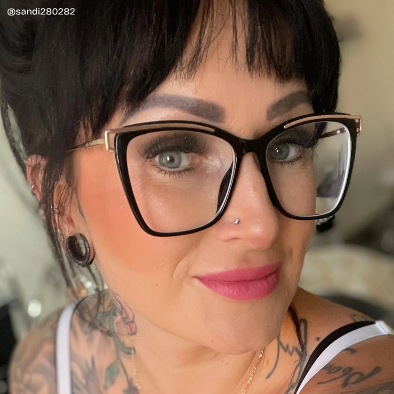 Krystle Square Black Eyeglasses and Glasses Frames8