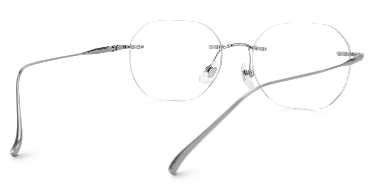 Aselie Rectangle Silver Glasses3