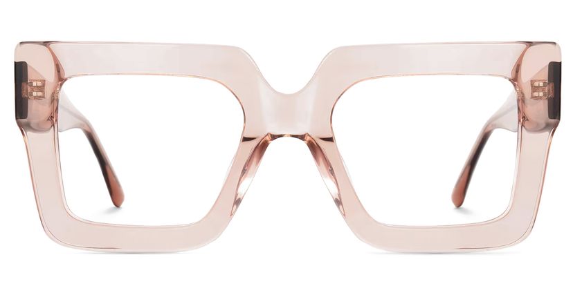 Brandon Square Beige Glasses