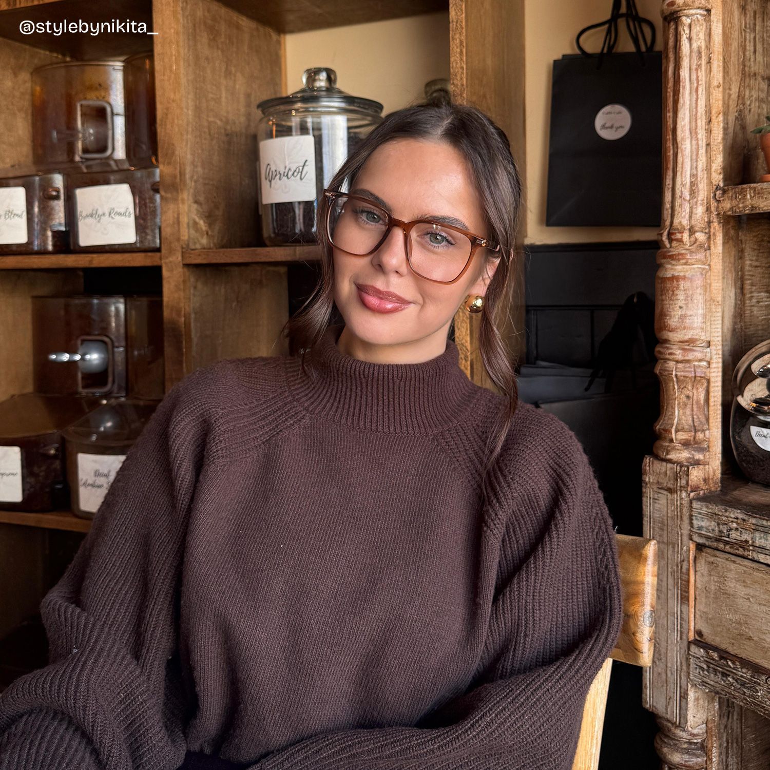 Jude Light Brown Square Glasses Frames for Women | ZEELOOL5