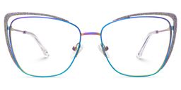 Lorenzen Iridescent Cat eye Glasses0
