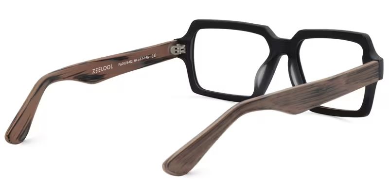 Arthur Geometric Black Eyeglasses and Thin Frames5