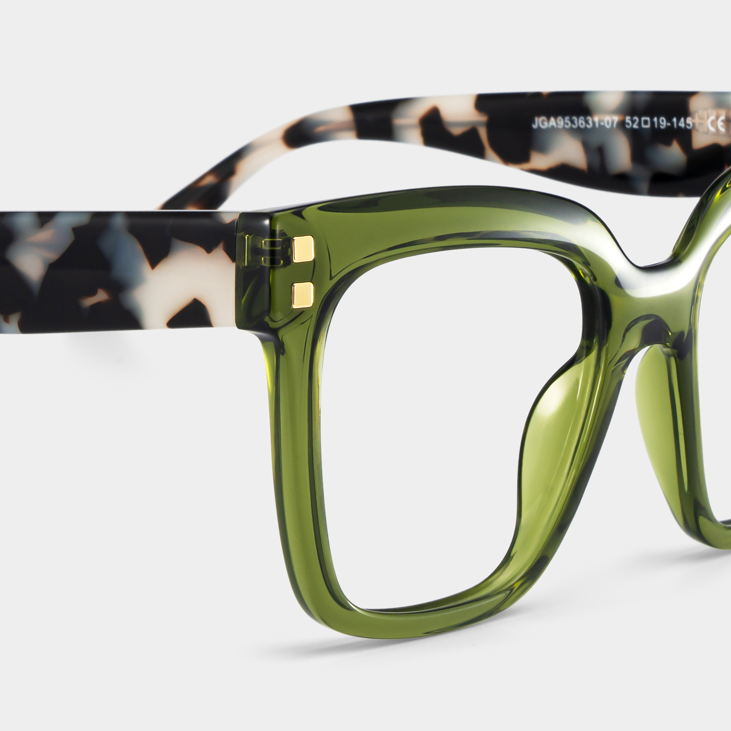 Minguela green square frame glasses Online | ZEELOOL5
