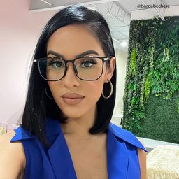 Fezell Black Square Glasses12