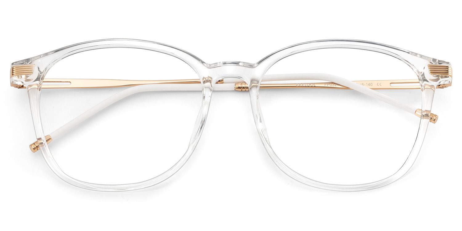 Clear Greene Square Eyeglasses and Glasses Frames1
