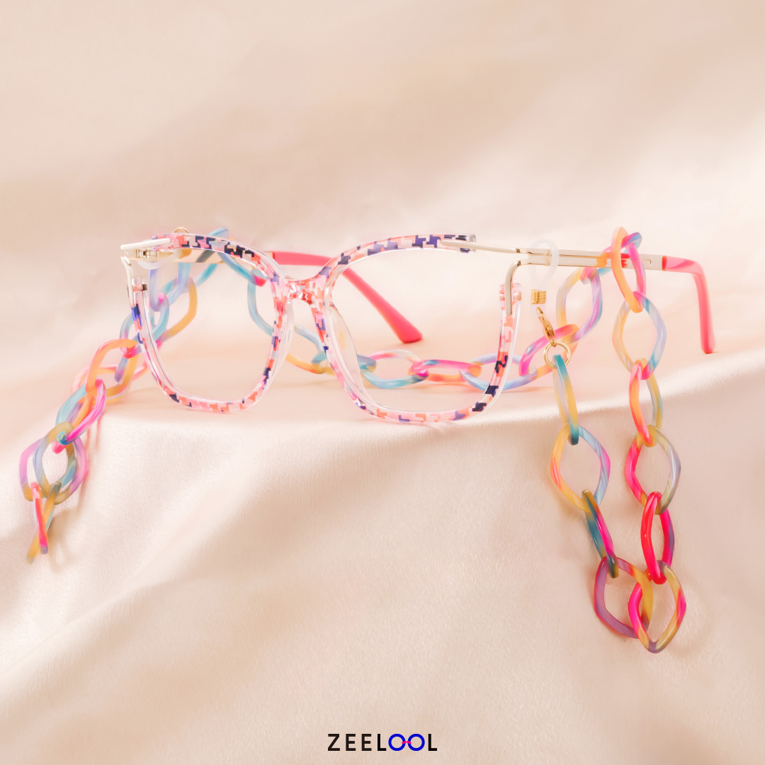 Sidibe Square Pink Glasses4