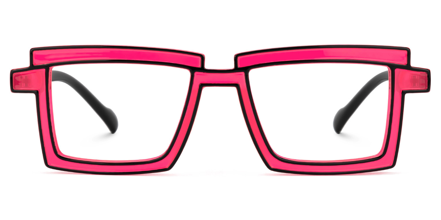 Zephyr Rectangle Red Glasses1