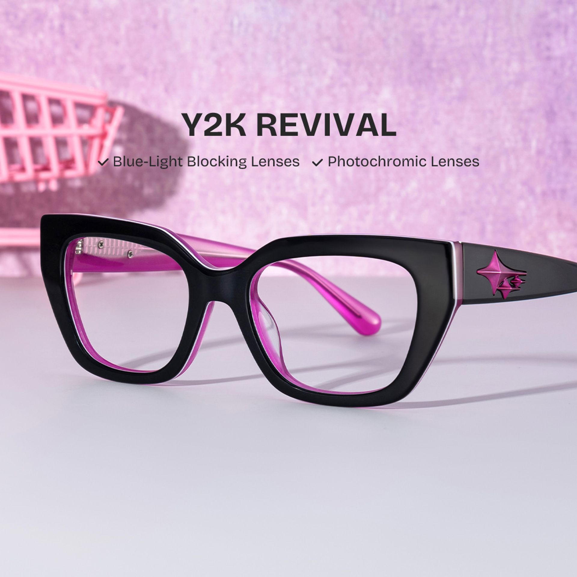 Rectangular Glasses for Round Face0