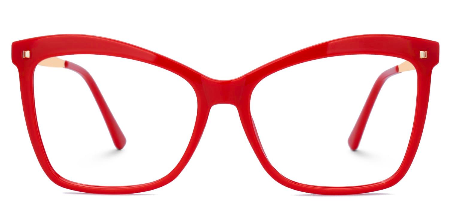 Isaebella Butterfly Red Eyeglasses and Thin Frames0
