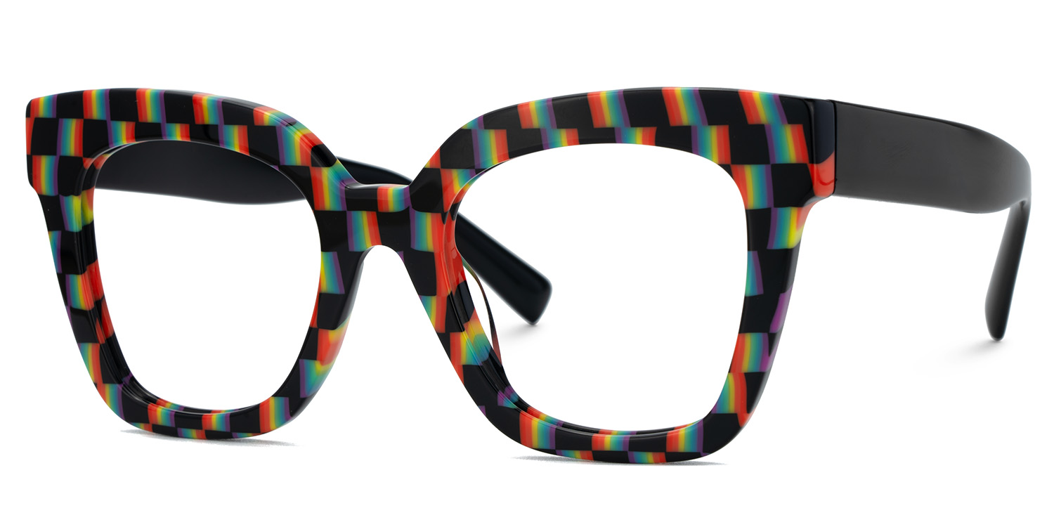 Malcolm Square Checkered Glasses3