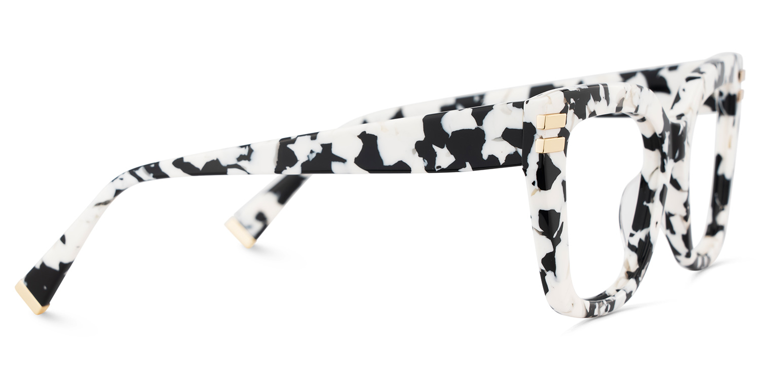 Cow Print Glasses with Square Frames4