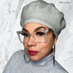 Khadra Clear Square Glasses9