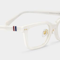 Remy White Rectangle Glasses7
