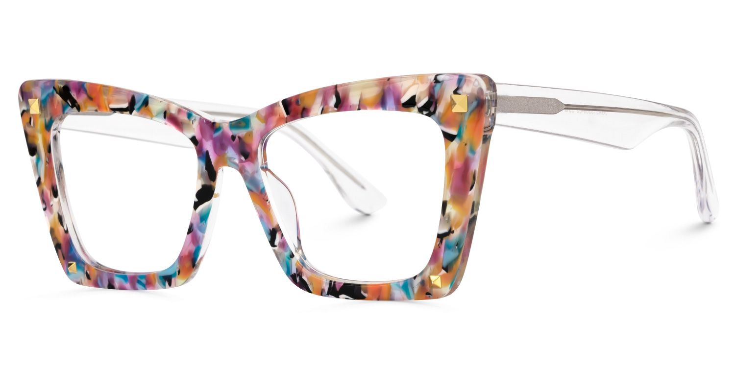 Goolsby Designer Eyeglasses in Rectangle Tortoise Frame1