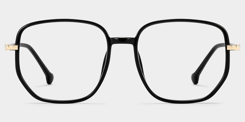 Joana Black Geometric Glasses