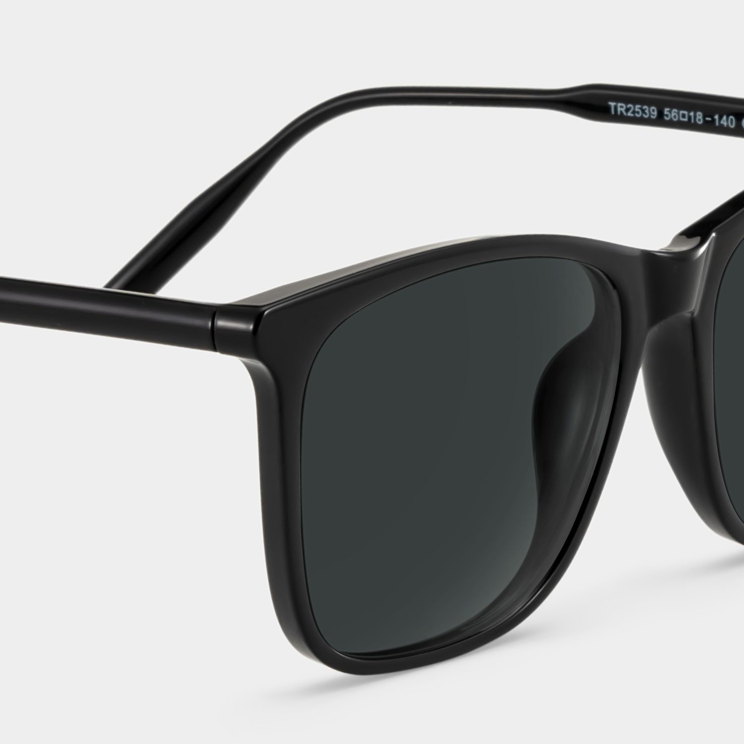 Malika Black Frame Polarized Sunglasses with square Style Online | ZEELOOL UK5