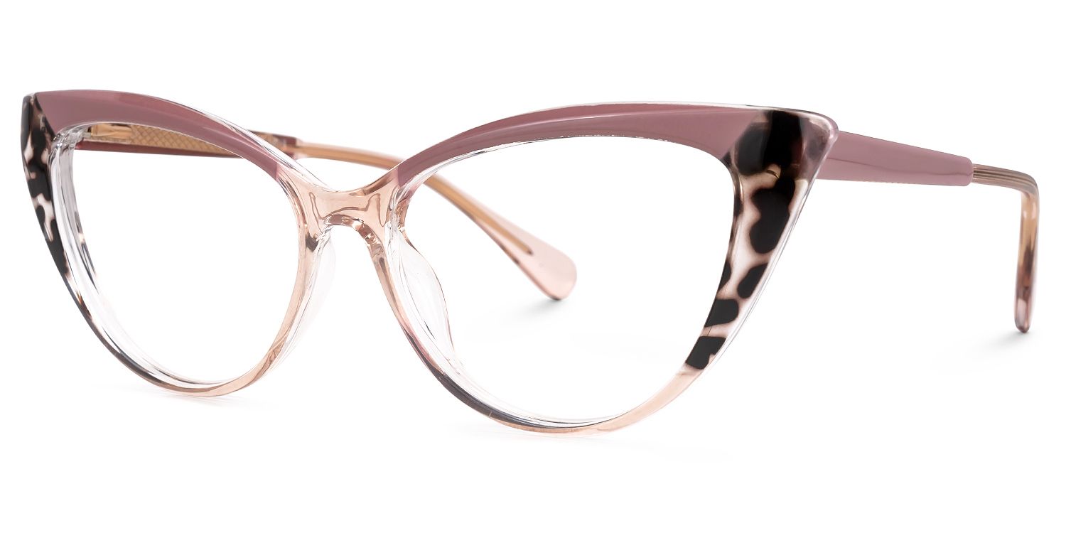 Cateye Sawida Two-Tone Glasses deals -Zeelool Glasses1