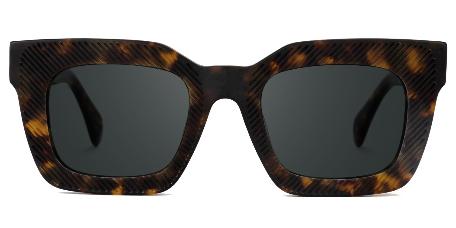 Keisa Square Tortoise Glasses0
