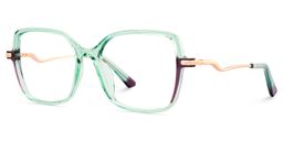 Rendon Square Green Glasses2