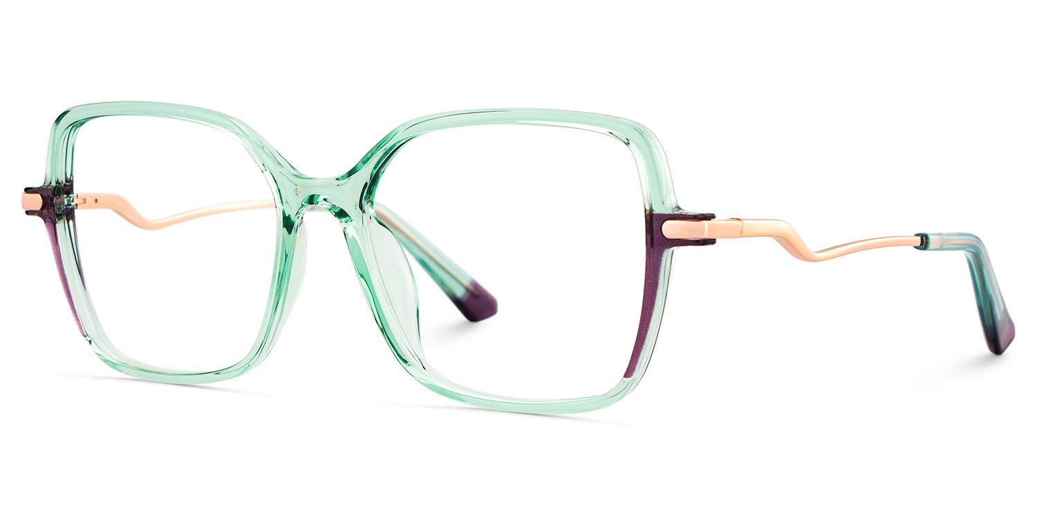 Rendon Square Green Glasses2