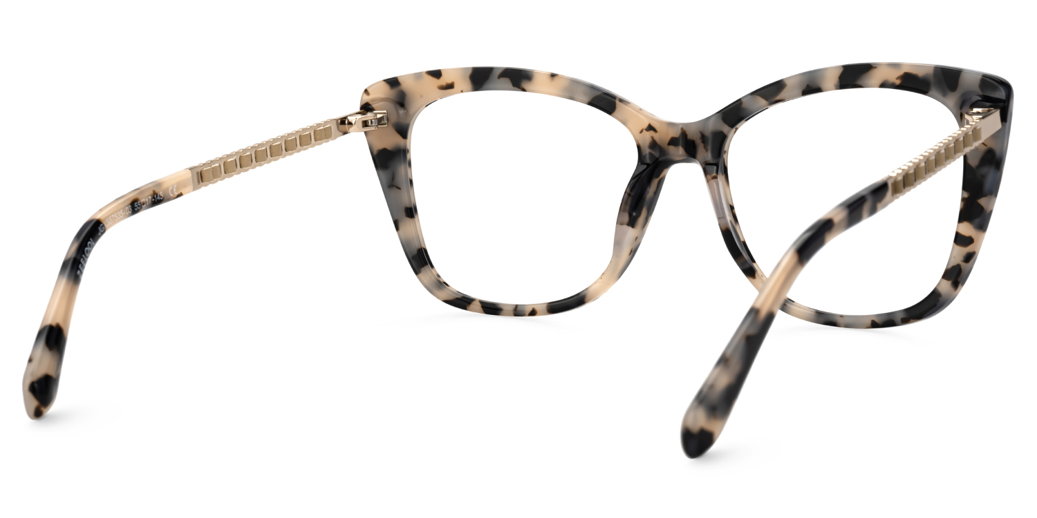 Deangela Tortoise shell Glasses With Metal Arms  | ZEELOOL UK4