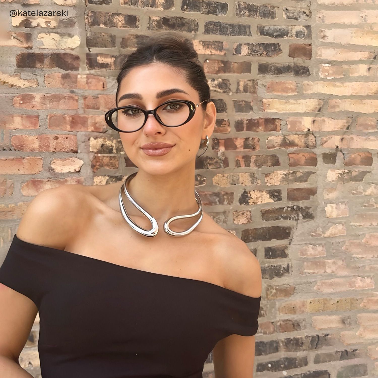 Blaire Black Frame Glasses with Oval Frame Online | ZEELOOL8