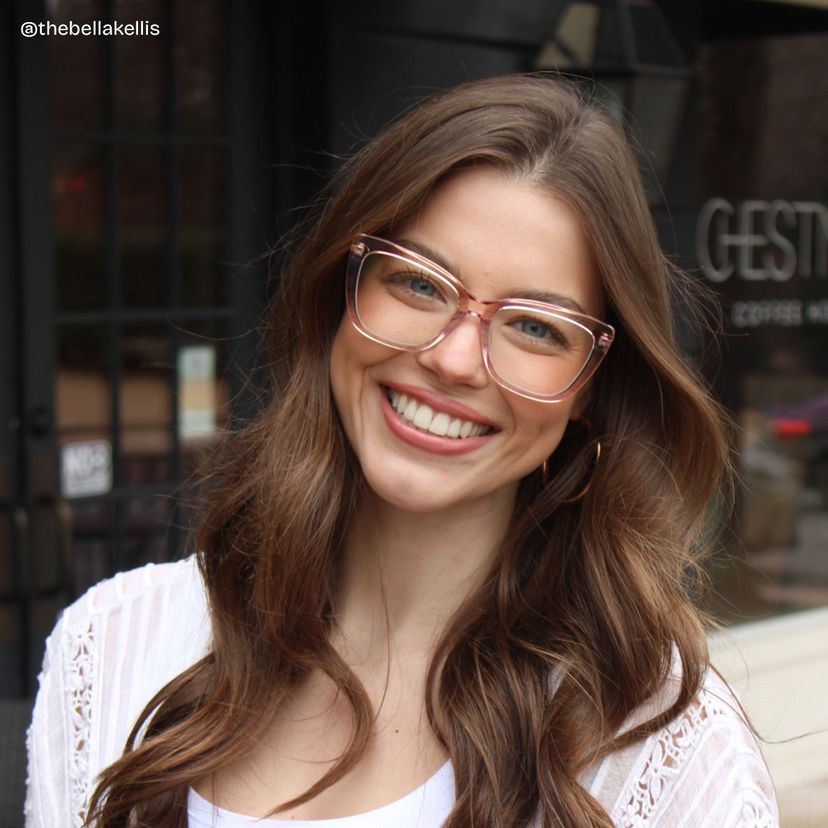 Remi Pink Butterfly Glasses