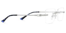 Peavy Rectangle Silver Glasses5