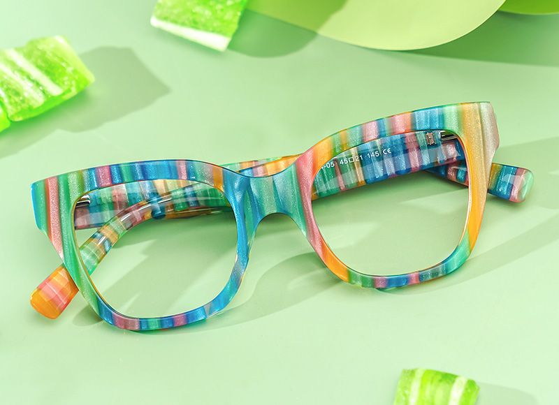 Nereyda Candy Glasses Peppemint Frames | ZEELOOL UK5