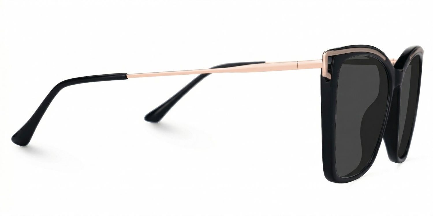 Krystle Square Black Eyeglasses and Glasses Frames2
