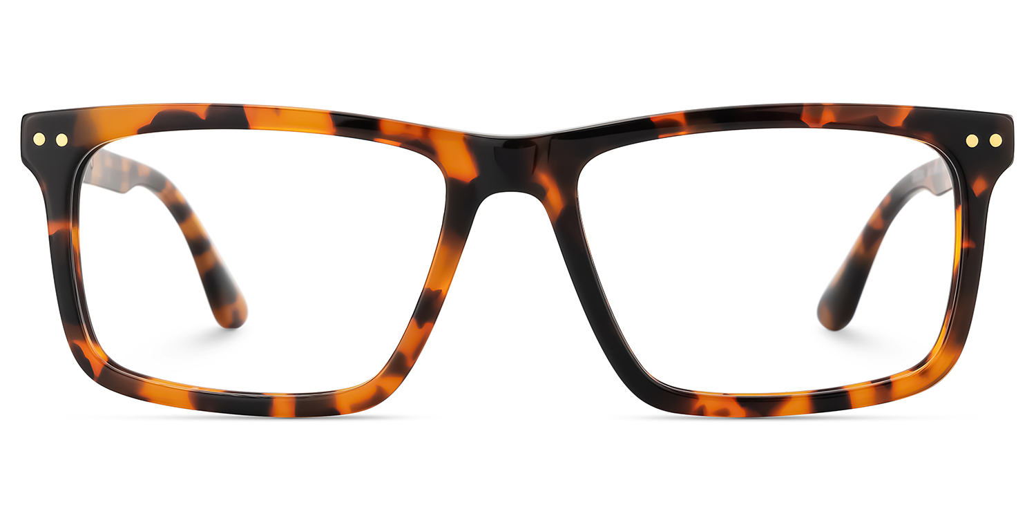 Emerson Eyeglasses in Rectangle Tortoise Frame | ZEELOOL UK1