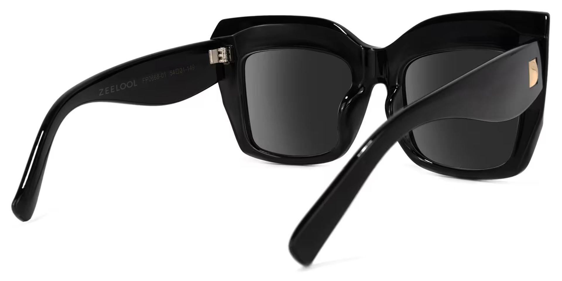 Alberta Cat Eye Black Sunglasses | ZEELOOL UK3