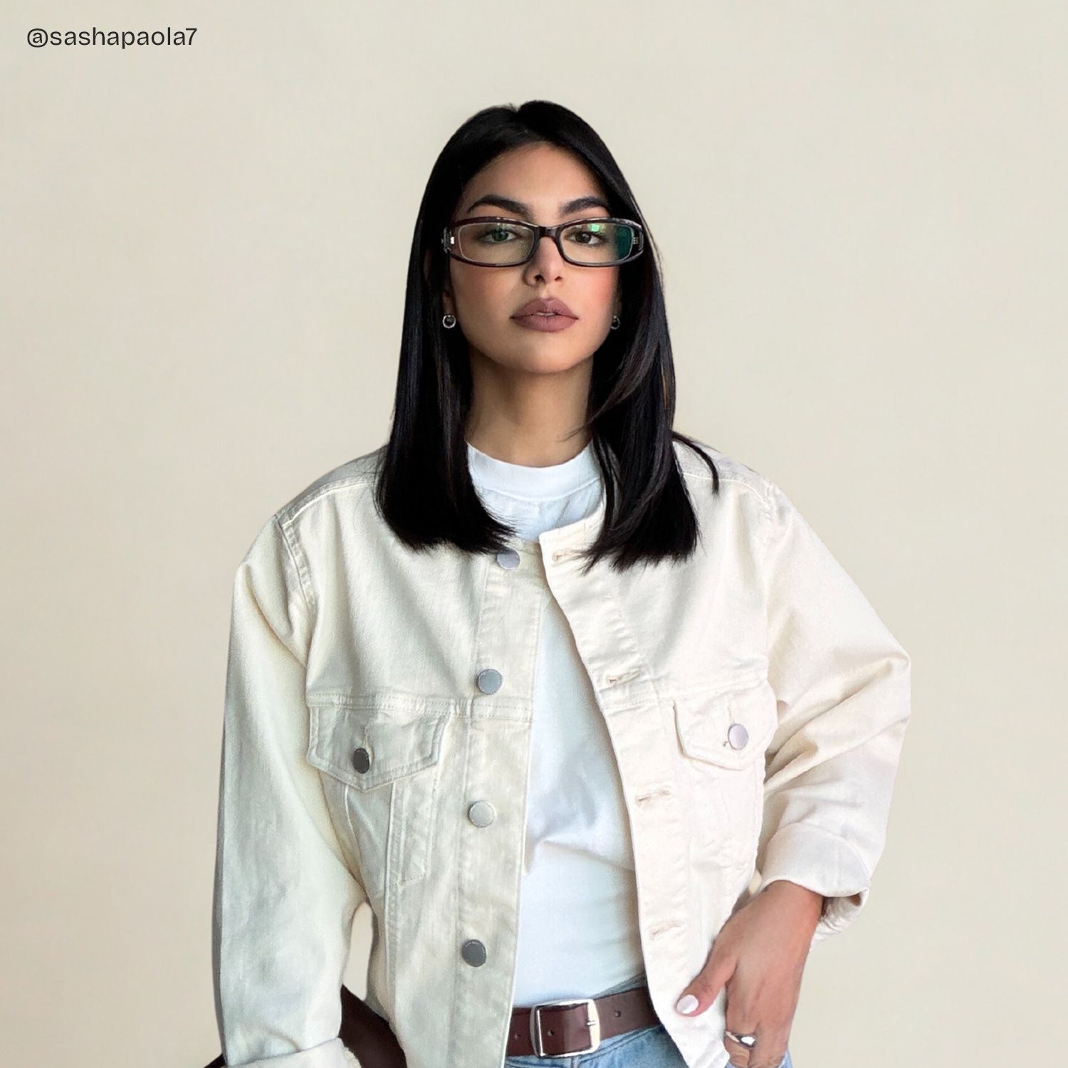 Willow Y2K Brown Rectangle Glasses for Ladies | ZEELOOL5