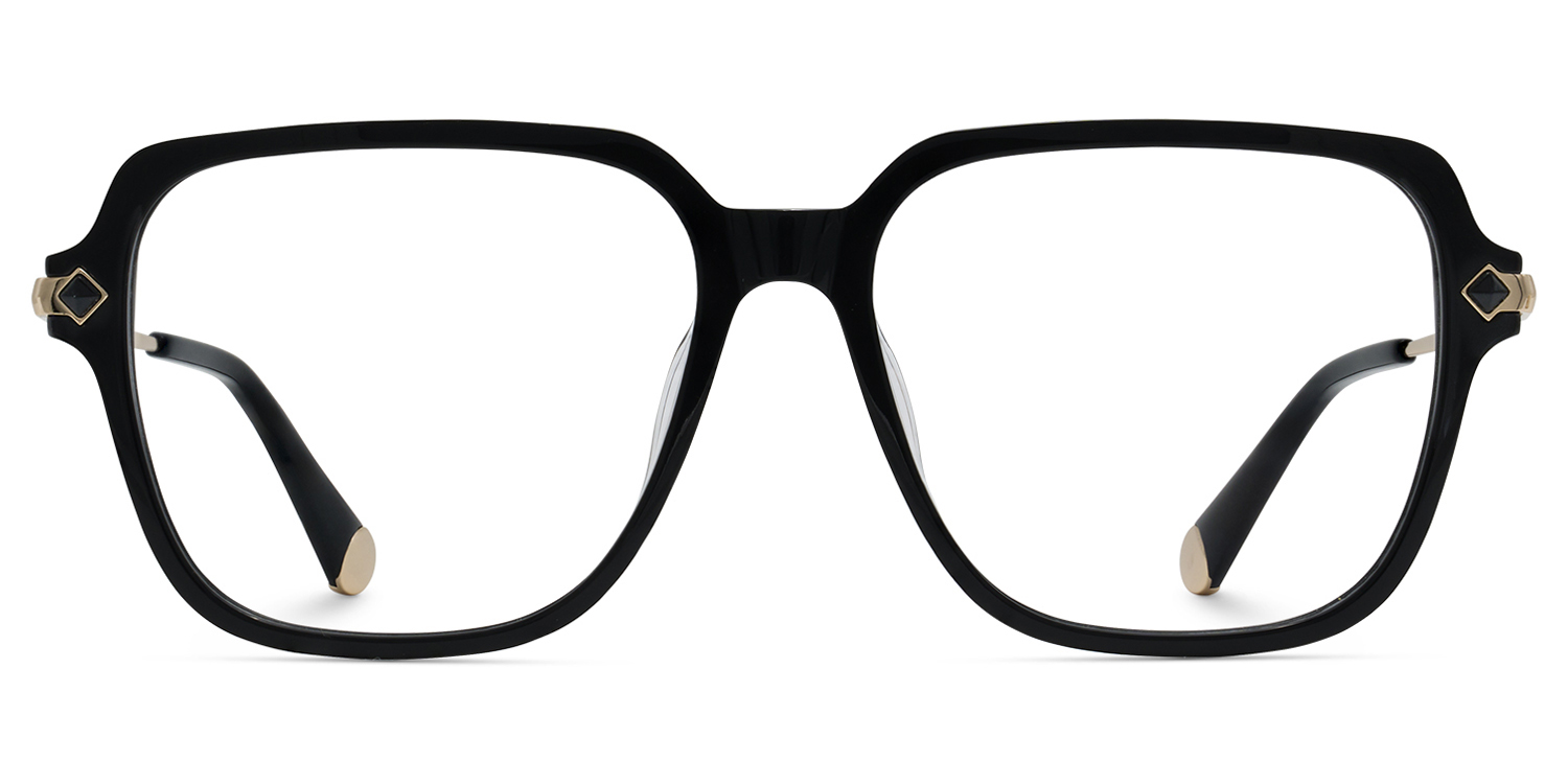 Vega Square Black Glasses0