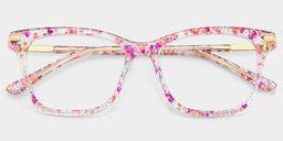 Eliot Rectangle Pink Glasses1