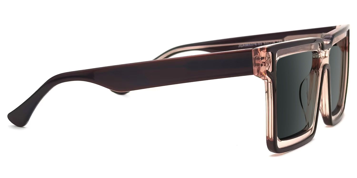 Cyberpunk Style Milian Brown-Black Frame Sunglasses2