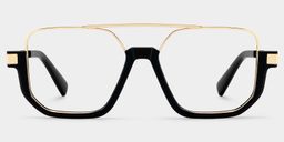 Oromiya Black Gold Aviator Glasses2