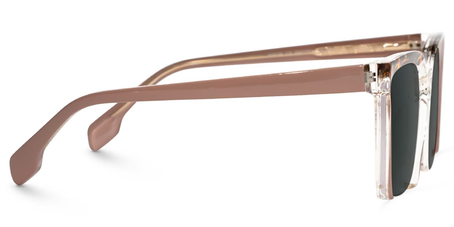 Misty Brown Frame Sunglasses with Square Style | ZEELOOL UK2