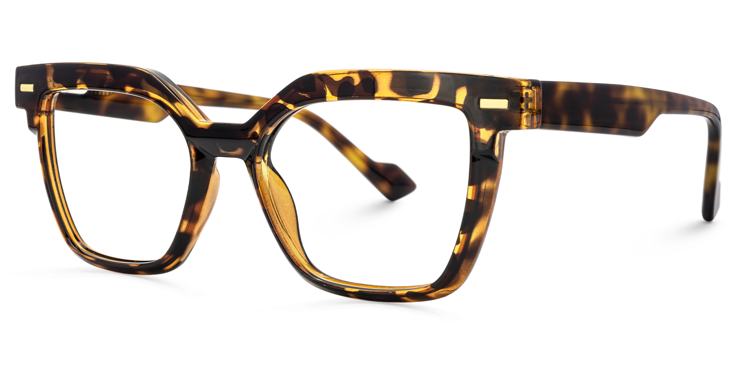 Tortoise Square Frame Glasses - Pinette on Sale | ZEELOOL UK2