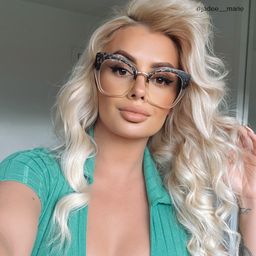 Denis Cat Eye Light Tortoise Glasses6