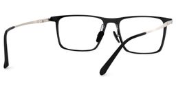 Lincoln Rectangle Black Glasses5